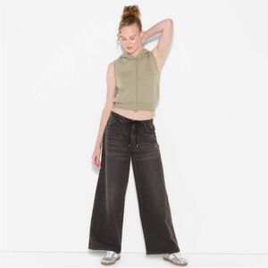 Wild Fable Charcoal Wide-Leg Jeans